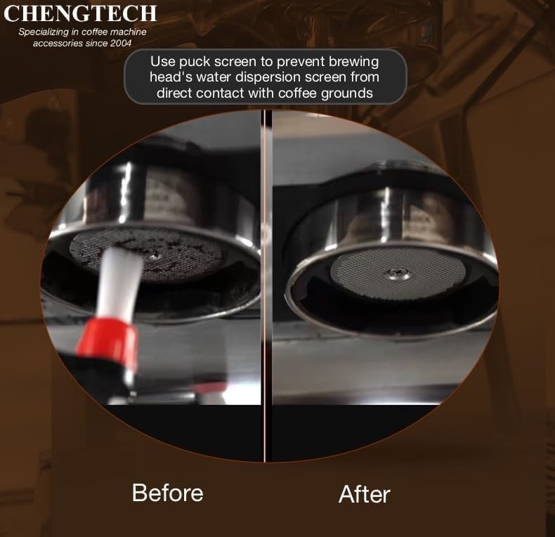 Chengtech 54mm Espresso Puck Screen Compatible with BREV 820/840/870/875/878/879/880/450/550 - Image 5